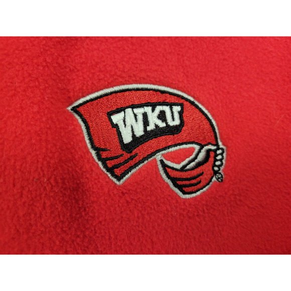 WKU Western Kentucky University Fleece Small 1/4 Zip Pullover Sweatshirt - Picture 2 of 4